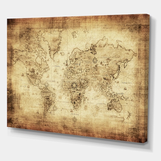Designart - Ancient Map of The World IV